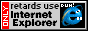 Are YOU retarded? A web button with the description: Are YOU retarded?